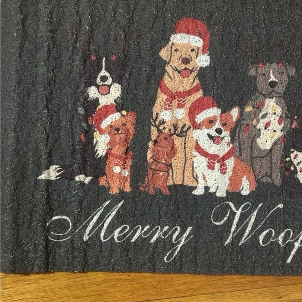 Merry Woofmas Dog Holiday Mat